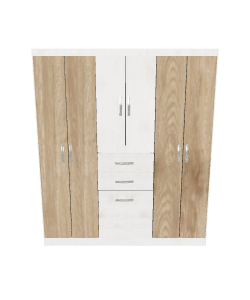 Stylish Wooden Storage Cabinet 3D - 3D Model