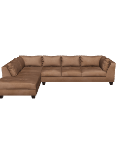 Stylish L-Shaped Sofa Model - Furniture 3D Model
