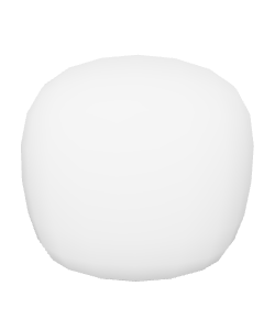 Stylized White Sphere 3D Model - 3D Model