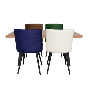 Stylish Dining Chair Set 3D - 3D Model