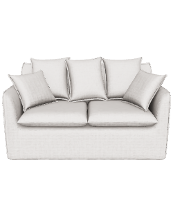 Cozy Modern Fabric Sofa 3D Model - 3D Model