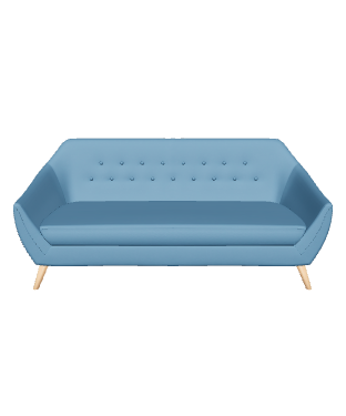 Stylish Mid-Century Modern Sofa 3D Model - 3D Model