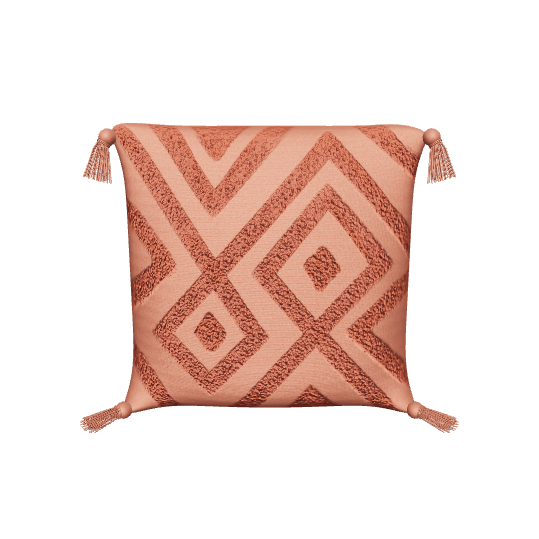 Stylish Geometric Pattern Cushion - 3D Model