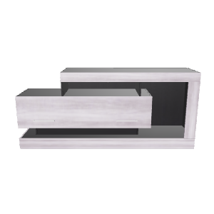 Minimalist Wooden Storage Unit 3D - 3D Model