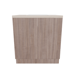 Stylish Wooden Kitchen Cabinet Model - 3D Model