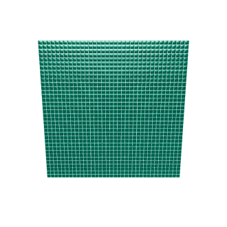 Textured Green Grid 3D Model - Interior 3D Model