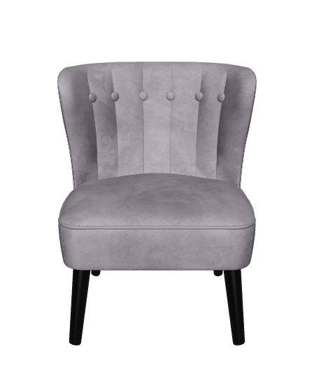 Stylish Upholstered Accent Chair 3D - Furniture 3D Model