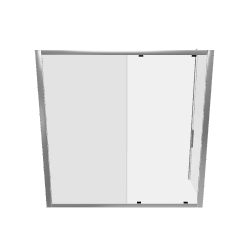 Modern Sliding Glass Shower Door - Interior 3D Model