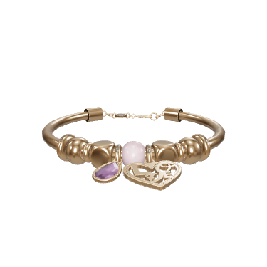 Elegant Gold Charm Bracelet 3D - 3D Model