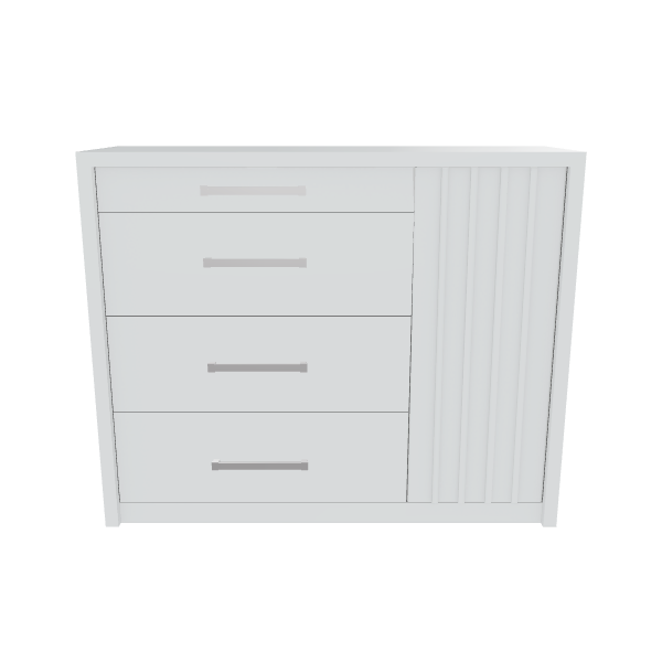 Stylish Modern Bedroom Dresser 3D - 3D Model