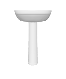 Elegant Pedestal Sink Model 3D - Household 3D Model