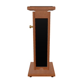 Elegant Wooden Podium Model 3D - Furniture 3D Model