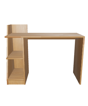 Modern Desk with Shelves 3D - 3D Model