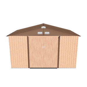 Wooden Garden Shed Model 3D - Exterior 3D Model
