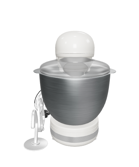 Stylish Kitchen Mixer 3D Model - 3D Model