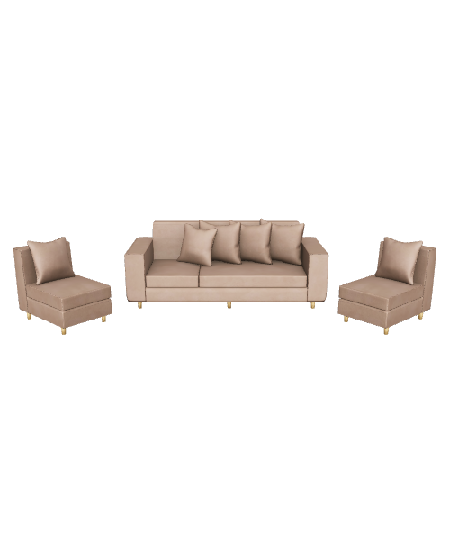 Stylish Modern Sofa Set 3D - 3D Model