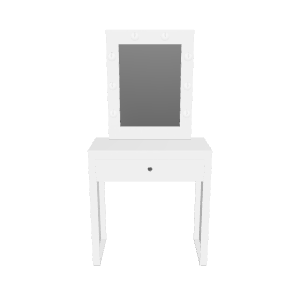 Elegant Makeup Vanity Table 3D - 3D Model
