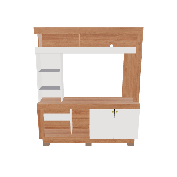 Contemporary Wood TV Stand Model - Furniture 3D Model