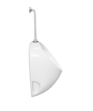 Modern Wall-Mounted Urinal Model - 3D Model
