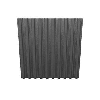 Textured Metal Wall Panel 3D - Exterior 3D Model
