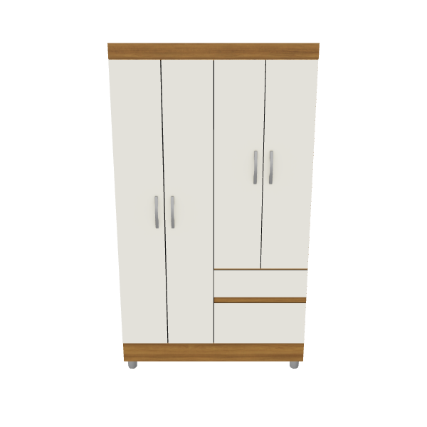 Stylish Modern Wardrobe 3D - 3D Model