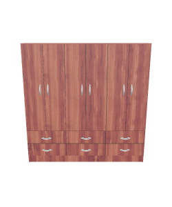 Stylish Wooden Storage Cabinet 3D - 3D Model