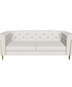 Elegant White Sofa 3D Model - 3D Model