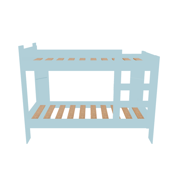 Stylish Bunk Bed 3D Model - 3D Model