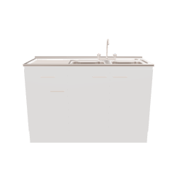 Minimalist Kitchen Sink Unit 3D - 3D Model