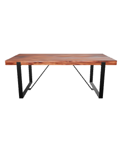 Stylish Wooden Dining Table Model - 3D Model