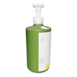 Stylish Green Pump Bottle 3D - 3D Model