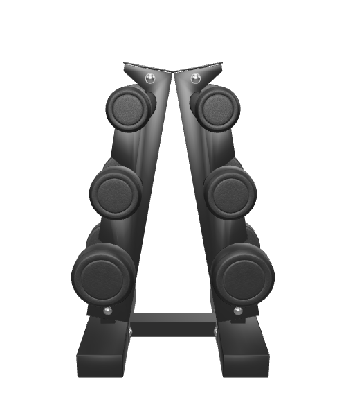 Stylish Weight Rack Model 3D - 3D Model