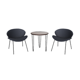 Stylish Modern Lounge Set 3D - 3D Model