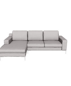 Contemporary L-Shaped Sofa 3D - Furniture 3D Model
