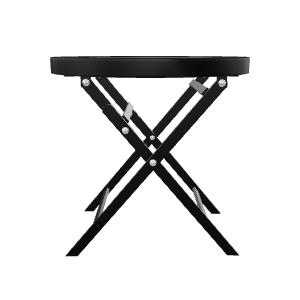 Folding Black Accent Table Model - 3D Model