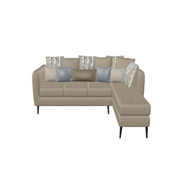 Stylish Sectional Sofa 3D Model - 3D Model
