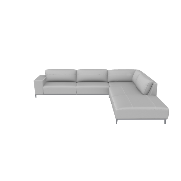 Stylish L-Shaped Sofa Model - 3D Model