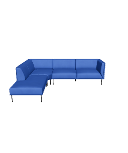 Modern Blue Sectional Sofa Model - 3D Model