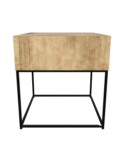 Stylish Wooden Side Table 3D - Interior 3D Model