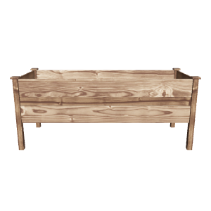 Rustic Wooden Planter Box Model - 3D Model