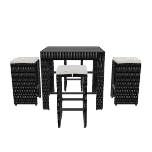 Stylish Bar Table Set 3D - 3D Model