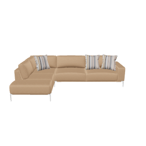 Stylish Sectional Sofa 3D Model - 3D Model