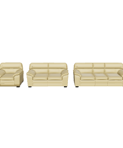 Stylish Three-Piece Sofa Set - 3D Model