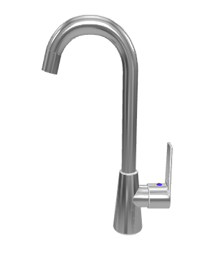 Stylish Modern Kitchen Faucet 3D - 3D Model