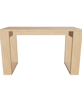 Stylish Wooden Table 3D Model - 3D Model