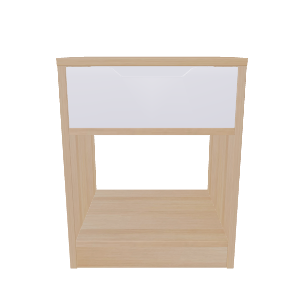 Minimalist Wooden Nightstand Model - 3D Model
