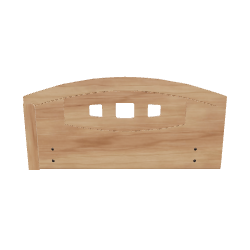 Stylish Wooden Headboard Design - 3D Model