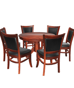 Elegant Wooden Dining Set 3D Model - Furniture 3D Model