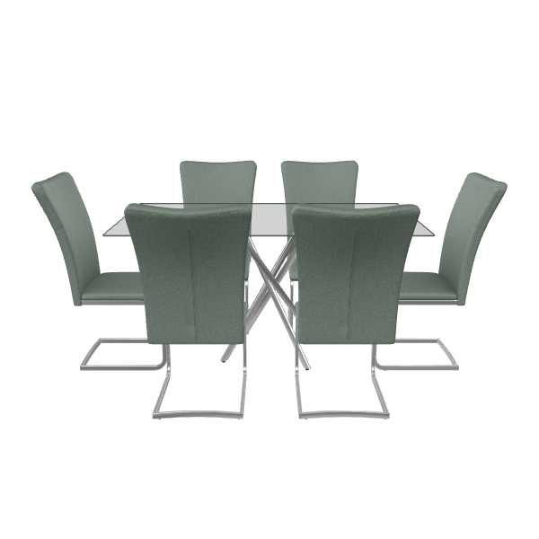 Rectangular Dining Table 3D Model - 3D Model