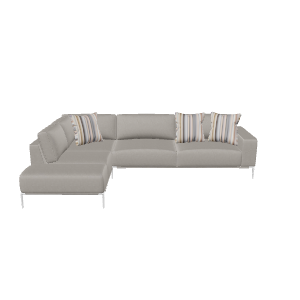 Stylish Sectional Sofa Model - Furniture 3D Model